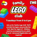 Family Lego Club 7/21 (Children 3-7 & Caregiver)