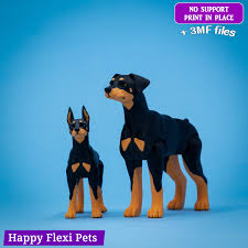 🐕 Doberman the realistic flexi dog (74)・ 3D File for 3D printing・Cults