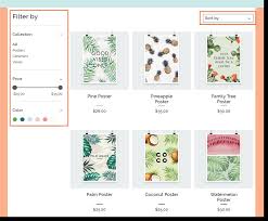 Uses an unordered list element rather than a select about css base. Wix Stores Adding Filters And Sorting Options To Your Product Gallery Help Center Wix Com