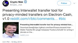 Sell bitcoin on a cryptocurrency exchange, such as coinbase or kraken. Developer Creates Interwallet Transfer Plugin To Strengthen Bitcoin Cash Privacy Privacy Bitcoin News