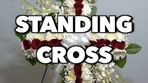 Funeral crosses and hearts express devotion to faith and love. How To Make A Standing Cross Arrangement Youtube