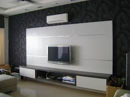 We created this custom made entertainment unit, that is able to store a flat screen tv and electronics along with a fireplace by hearth cabinet. Cabinet Living Room Simple Tv Wall Design Novocom Top