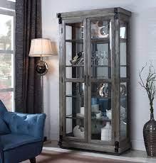 Check spelling or type a new query. Temara Curio Cabinet Rustic Gray Finish