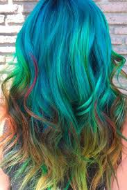 These mermaid hair colors feature bright pinks, purples, greens and blues. 15 Bold And Trendy Mermaid Hair Ideas Loveharstyles Com