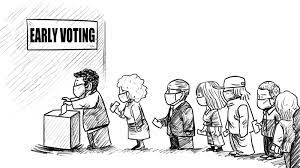 The importance of voting as seen in varvel's cartoons. Comic Early Voting Cgtn