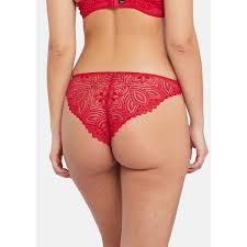 Lisa lacetulle knickers, red, Miss Sans Complexe | La Redoute