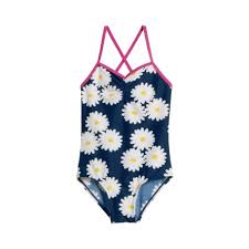 Protection solaire efficace et pratique ! Playshoes Maillot De Bain Anti Uv Enfant Marguerite Roseoubleu Fr