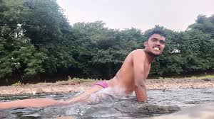 Indian Bigcock Man Jordiweek River Advanture Nude Bathing and Enjoying  Outdoor: Gay Porn
