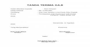 Contoh Surat Tanda Terima Uang Tunai Contoh Seputar Surat