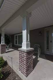 Maybe you would like to learn more about one of these? Porch Renovation In Lisle Exterior Brick Brick Veneer House Exterior