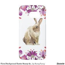 Floral Background Easter Bunny Design Case Mate Samsung Galaxy Case Zazzle Com Bunny Designs Floral Background Easter Bunny