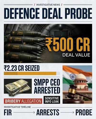 LinkInBio | ₹2,000 crore Army contracts under CBI scrutiny | SMPP is under  investigation for corruption related to a ₹500 crore deal involving defense  contracts. The company faces scrutiny for allege