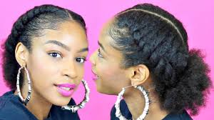 Multiple bubbles ponytail hairstyle for black hair. Flat Twist Ponytail On Natural Hair Natural Hairstyles Youtube