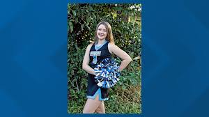 San Angelo cheerleader prepares to perform at London New Year's Day Parade 