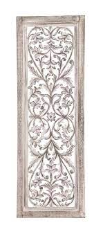 48 White Shabby Moroccan Leaf Wood Wall Art Panel French Country Decor Wood Panel Wall Decor Outdoor Wall Decor Wall Decor Living Room