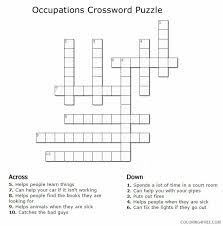 This clue was last seen on june 8 2021 in the popular crosswords with friends puzzle. Crossword Puzzle Coloring Pages Occupations Crossword Puzzles For Kids Print 2021 Coloring4free Coloring4free Com