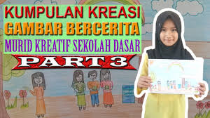 Pilih salah satu layout brosur sekolah canva sebagai dasar, lalu gunakan foto editor canggih untuk membuat desain. Kumpulan Kreasi Gambar Bercerita Murid Kreatif Sekolah Dasar Part 3 Youtube
