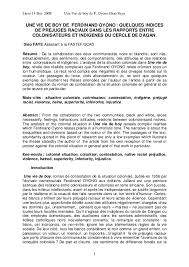 Orphelin de père, banda fût élevé par sa mère à bamila. Pdf Une Vie De Boy De Ferdinand Oyono Quelques Indices De Prejuges Raciaux Dans Les Rapports Entre Colonisateurs Et Indigenes Du Cercle De Dagan King Kocou Academia Edu