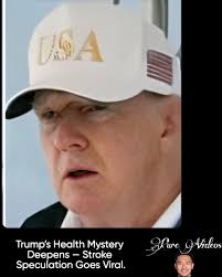 Trump's latest public appearance has sparked rumors of a stroke after  viewers noticed slurred words, long pauses, and shaky hand movements. To  add fuel to the fire, he hasn't spoken to the