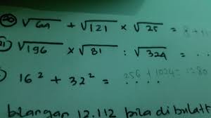 Apakah akar pangkat 3 dan 3 sama dengan y? Akar Kuadrat Dari 196 Brainly Co Id