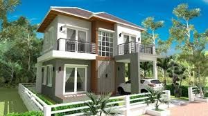 Contemporary Villa Style Three Bedroom House Cool House Concepts In 2020 House Design House Plans 2 Storey House Design