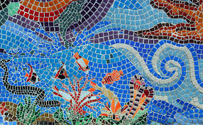 Aquatic Mosaic Tile Art by Tikvah's Hope