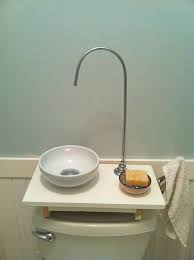 diy toilet tank sink tiny bathrooms