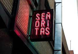 Senoritas Restaurant Neon Sign In Broadsheet Melbourne Neon Typography Neon Design Neon Signs