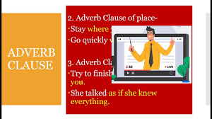 Adverbial clauses generally follow the main clause unless otherwise stated. Adverb Clause Complex Sentence Youtube