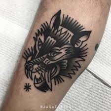 Pin By Cassidy Lee On Tattoo Wolf Tattoo Traditional Traditional Tattoo Wolf Tattoos