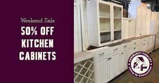 weekend sale: kitchen cabinets are 50