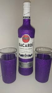 Bacardi oakheart, with plastic glass, 0.7 л. Glitter Bacardi Gift Set Www Dazzlingcrafty Uk Bedazzled Liquor Bottles Diy Wine Glass Glitter Wine Bottles