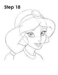 Follow along to learn how to draw princess jasmine from disney aladdin easy, step by step drawing tutorial. How To Draw Jasmine