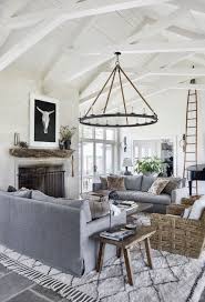 Beautiful Farmhouse Style Grey Living Room Decor With Grey Slipcovered Farmhouse Style Living Room Decor Country Style Living Room Rustic Farmhouse Living Room