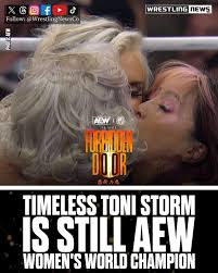 AND STILL, AEW Women's World Champion, “Timeless” Toni Storm!! 🤍🖤
