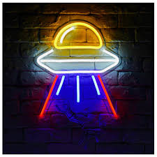 Alien Spaceship B Led Neon Sign Lights Night Light Neon Signs Led Neon Signs Sign Lighting
