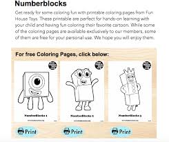Number Blocks Coloring Printable Coloring Pages Fun Colors Fun