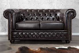 Wir haben diese bei lutz gekauft und impregnieren lassen. Edles Chesterfield Sofa Braun Riess Ambiente De