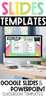 Google Slides Templates Rainbow Theme Distance Learning Digital Learning Classroom Distance Learning Digital Classroom