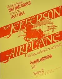 Jefferson Airplane Vintage Concert Poster From Fillmore Auditorium Feb 4 1966 At Wolfgang S Vintage Concert Posters Psychedelic Poster Concert Posters