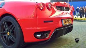 Short clip about a ferrari 430 scuderia with stock muffler and exhaust bypass valve start up its 4.3 liter v8 engine and then revving hard!follow me also on:. Loud Ferrari F430 F1 W Custom Capristo Exhaust Revving Accelerations Youtube