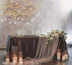 99 Affordable Diy Wedding Decor Ideas On A Budget Diy Wedding Decorations Wedding Table Linens Wedding Reception Head Table