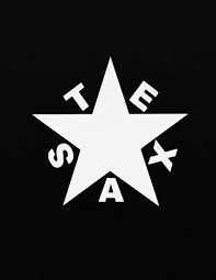 Black And White Texas Flag Republic Of Texas Flag Decal Texas Flags Flag Decal Republic Of Texas