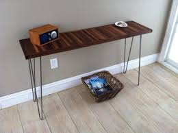 Mid Century Modern Hallway Table Or Entry Table Featuring Walnut Top And H Mid Century Modern Console Table Mid Century Modern Sofa Table Modern Console Tables