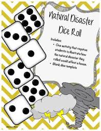 Natural Disasters Dice Roll Natural Disasters Activities Natural Disasters Lessons Natural Disasters
