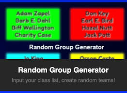 This tool takes the 32 member teams of the nfl (at the end of the article you can find a random nfl list of these teams) and produces a random result depending on how many teams you want to be generated. Random Group Generator Tool For Teachers Educational Technology And Mobile Learning