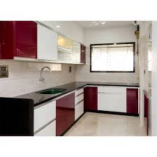 l shape modular kitchen interior