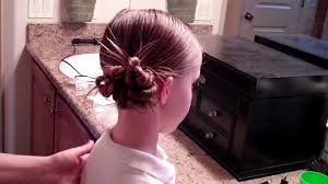 Wet hair bun with middle part. Hair Do Messy Bun Perfect For Wet Hair Girls Hair Do Tips From A Typical Mom