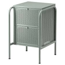 Nikkeby Commode 2 Tiroirs Gris Vert 46x70 Cm Ikea Schubladen Ikea Kommode