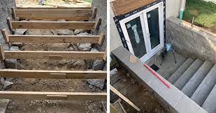 I am putting in a walk out basement with stairs to ground level. Basement Walkout Project By Timur At Menards